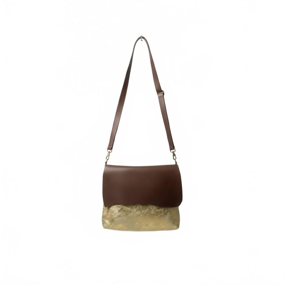 NEW SANTE GRACE men's dakota crossbody messenger bag in gold